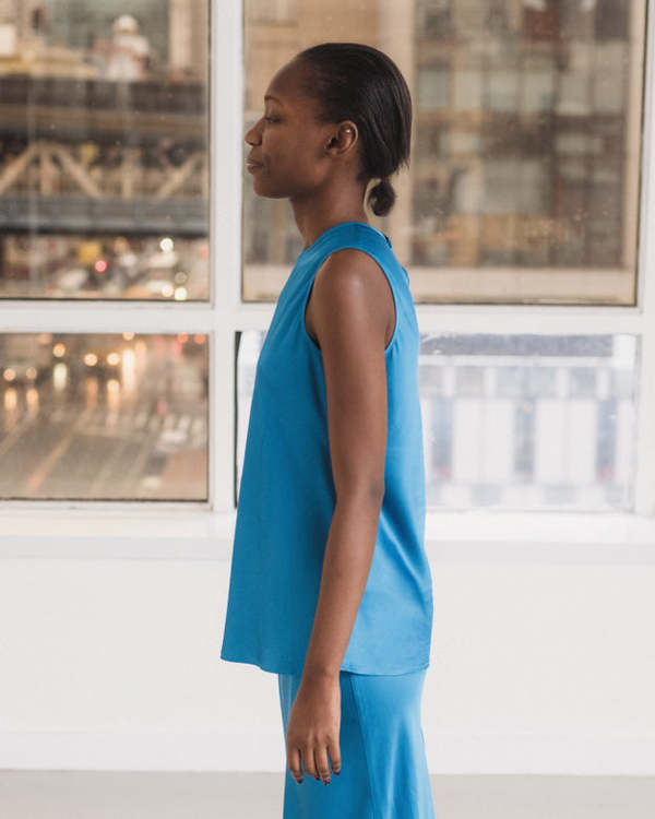 Baserange Dydine Tank Top - Ora Blue | Garmentory