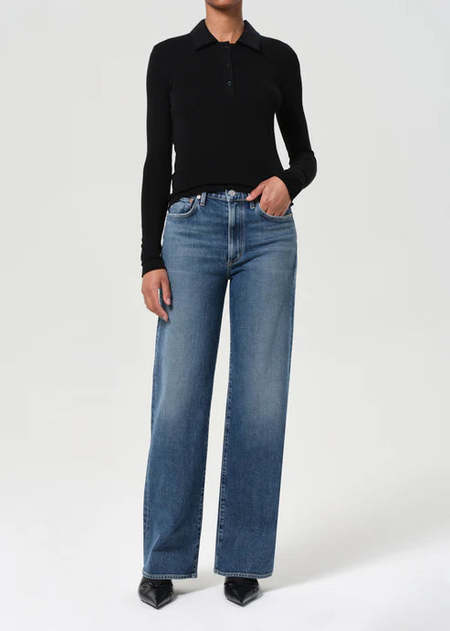 Amomento Recycled Cotton Denim - Light Blue Denim | Garmentory