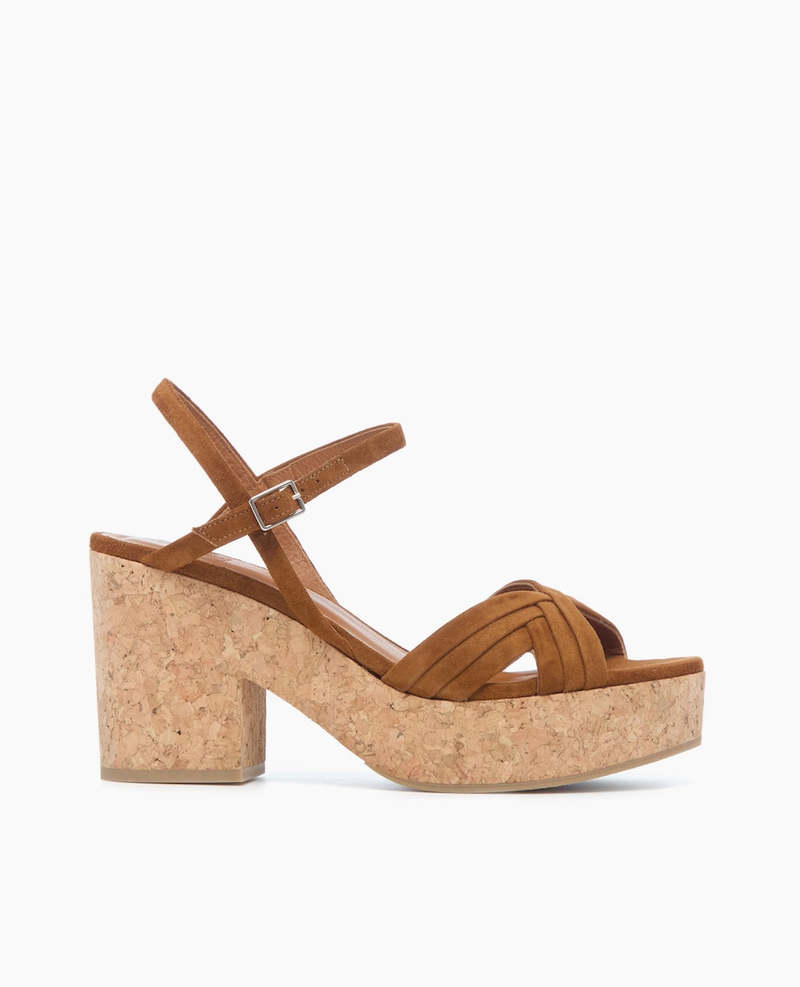 Coclico Bee Wedge - Russet Suede