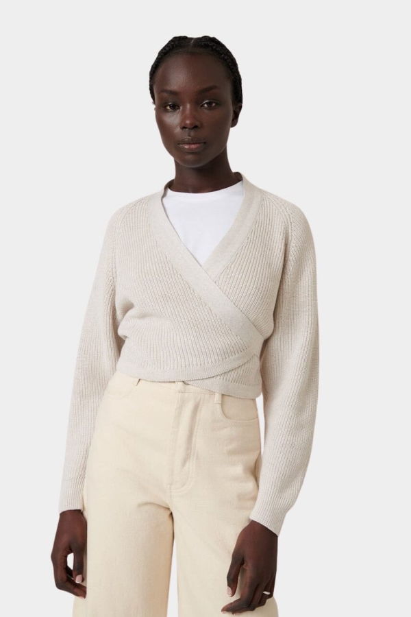 Kowtow Composure Cardigan - Oat Melange