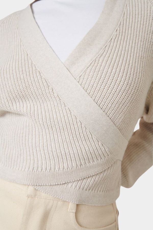 Kowtow Composure Cardigan - Oat Melange