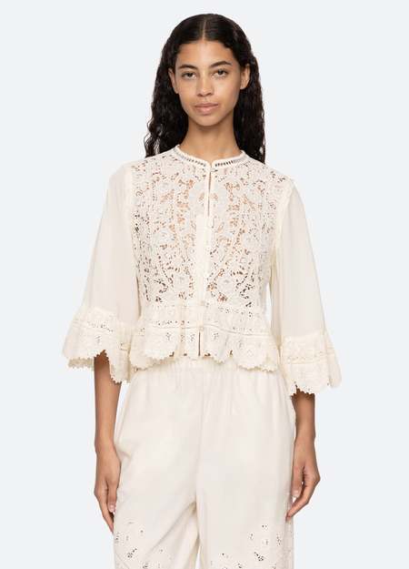Sea NY Celia Top - Cream | Garmentory