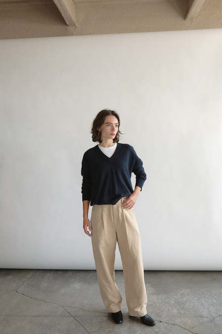 トップス AURALEE BRUSHED MOHAIR KNIT POLO Brushed Super Kid Mohair Knit Polo – La Garçonne