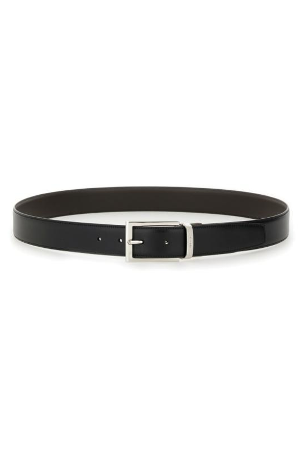 Ermenegildo Zegna Leather Belt - Black