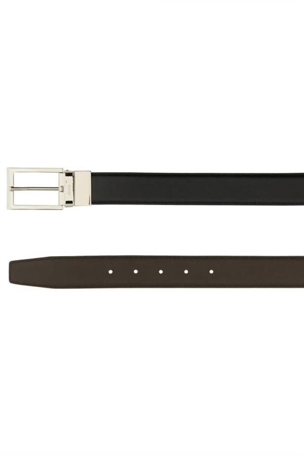 Ermenegildo Zegna Leather Belt - Black