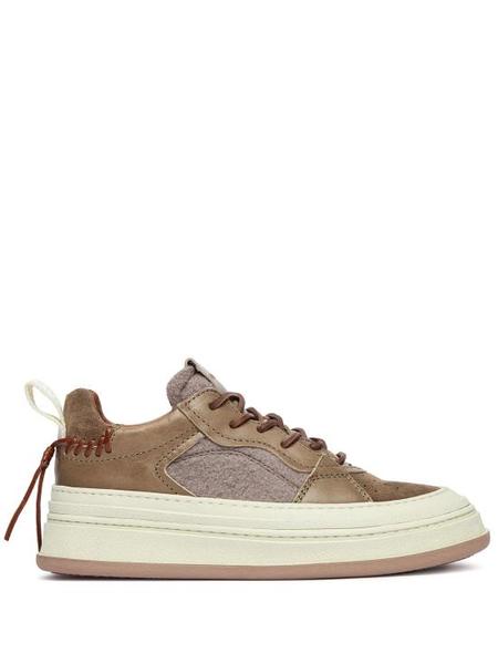 Buttero Tanino Leather Low Sneakers - Dark Brown | Garmentory