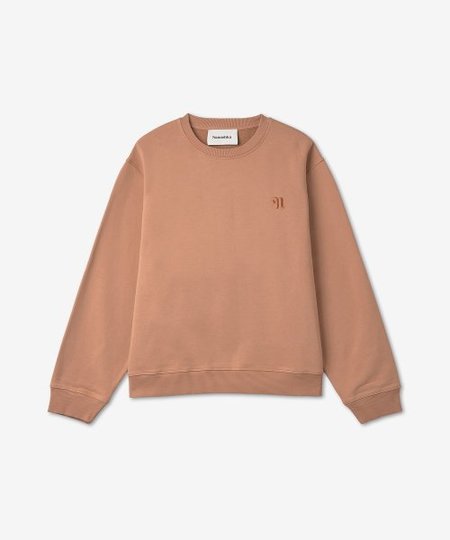 SECOND/LAYER Dias Cortez Long Sleeve Ribbed Tee - Brown