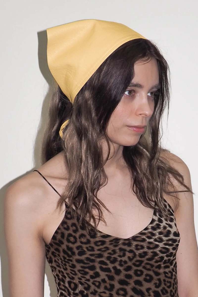Clyde Lambskin Handkerchief Scarf