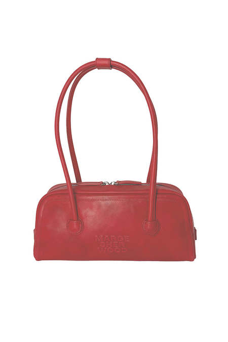 トートバッグ [Margesherwood] / SOFT BOWLING BAG / red suede MARGESHERWOOD】☆SOFT BOWLING BAG (MARGE SHERWOOD/トート