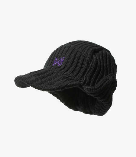 b.eautiful b.E Hat - Black Denim/Off White | Garmentory