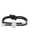 Alexander McQueen Leather Skull Bracelet - Black - Thumbnail 1