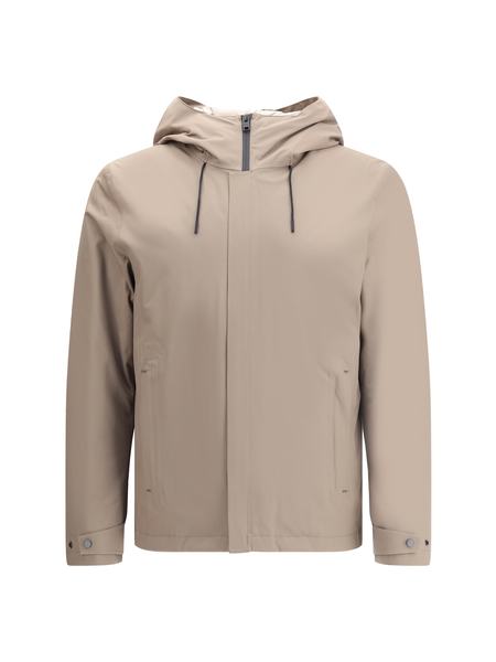 【送料&関税込】Woolrich Mouline Full-zip Hoodie Men's Full-zip Hoodie in Pure Cotton Mouliné blue | Woolrich US