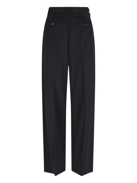 パンツ Mm6 Maison Margiela Black Stretch Polyester Blend Pant MM6 Maison Margiela Stretch Polyester Blend Pant - Black