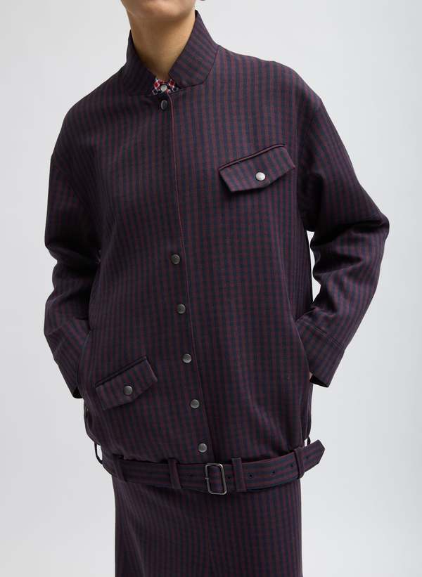 Tibi Jules Belted Bomber