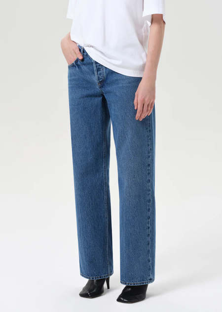 Alaia Cotton Jeans - Bleu Mineral | Garmentory