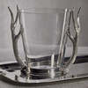 Zodax Davos Glass Wine & Champagne Bucket with Pewter Antler Handles - Thumbnail 1