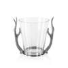 Zodax Davos Glass Wine & Champagne Bucket with Pewter Antler Handles - Thumbnail 2