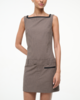 Staud Skyla Dress - Houndstooth - Thumbnail 1