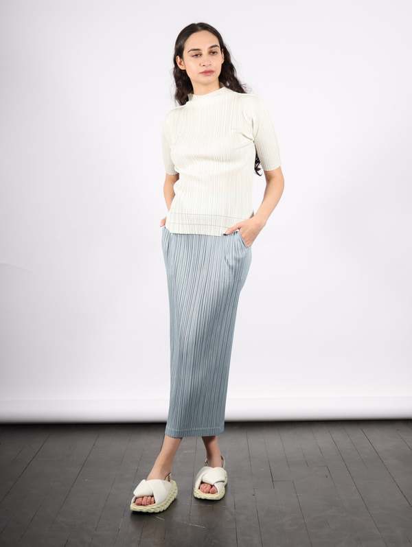Pleats Please by Issey Miyake Soft Pleats Top - Cream | Garmentory