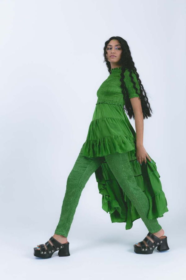 Abacaxi Silky Smocked Leggings