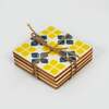 Mela Artisans Marigold Mosaic Inlay Coasters - Thumbnail 1