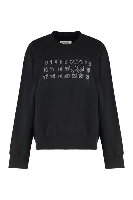 ちゃま MM6 Maison Margiela Black Half-Zip Hoodie MM6 Maison Margiela