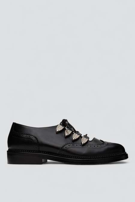 【TOGA PULLA】Gillie shoes black黒 シューズパンプス TOGA PULLA】Gillie shoes black黒 シューズパンプス レディース