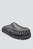Toga Virilis Black Leather Braided Clog - Thumbnail 2
