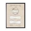 Antique Curiosities Baseball Patent in Black Frame Print - Thumbnail 1