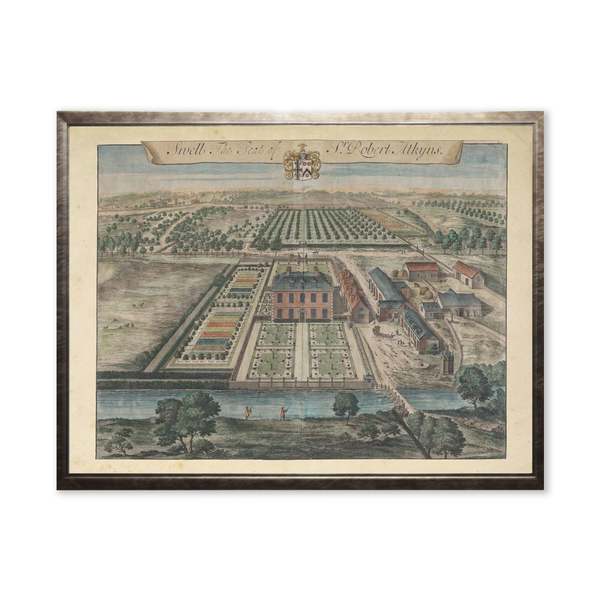 Antique Curiosities Estate Plan in Silver Frame Framed Print