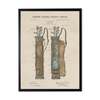 Antique Curiosities Golf Bag Patent Framed Print - Thumbnail 1