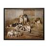 Antique Curiosities Resting Dogs Framed Art - Thumbnail 1