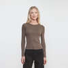 Enza Costa Supima Cotton New Classic L/S Tee - Thumbnail 1
