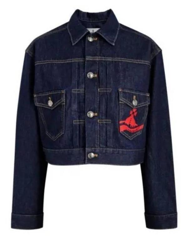 Vivienne Westwood Denim Jacket - Sunken Orb Indigo