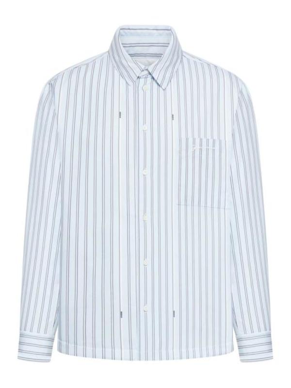 Jacquemus 236SH10511403FE Shirt - Print Blue Stripe
