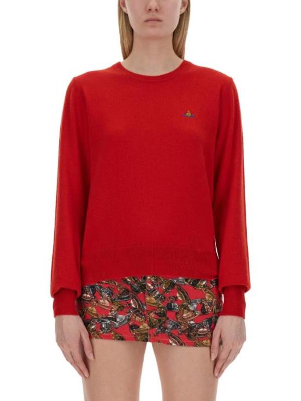 Vivienne Westwood Bea Orb Sweater - Red
