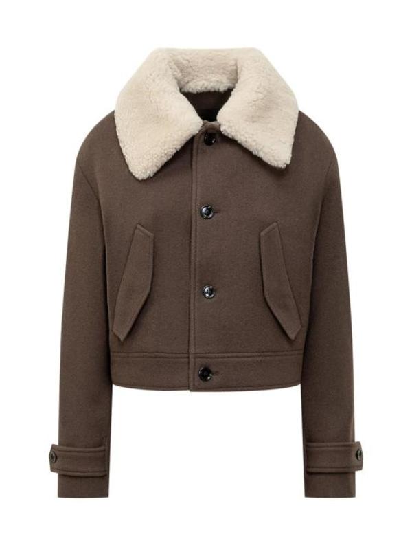 AMI FJK269 WV0049 221 Shearling - Brown