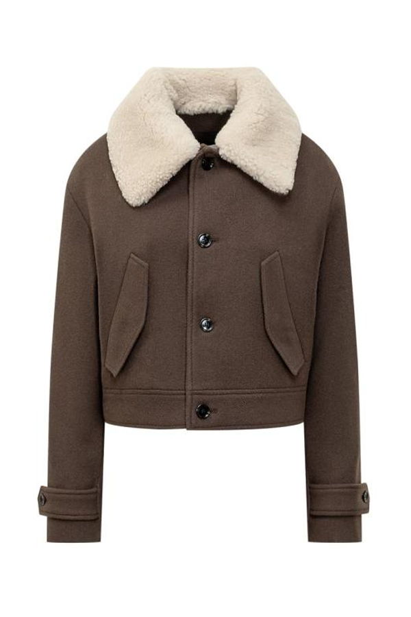 AMI FJK269 WV0049 221 Shearling - Brown