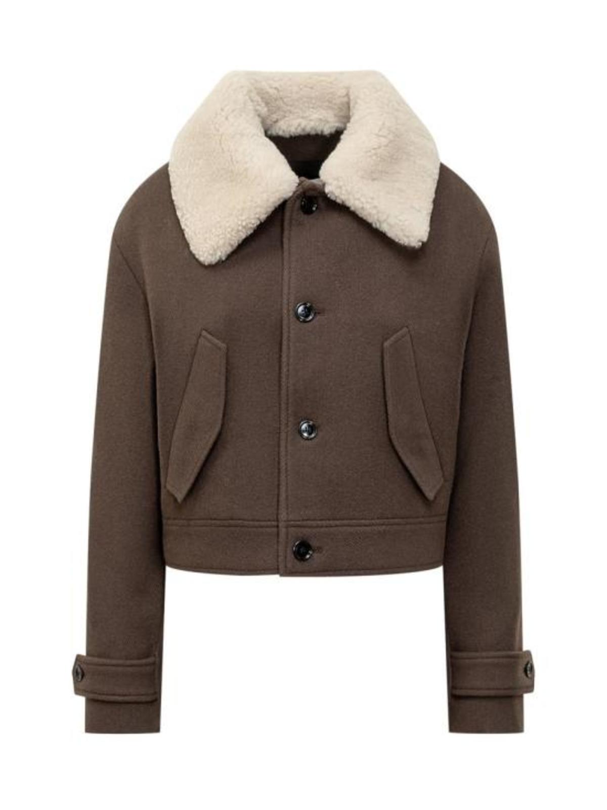 AMI FJK269 WV0049 221 Shearling - Brown - Image 1 of 4