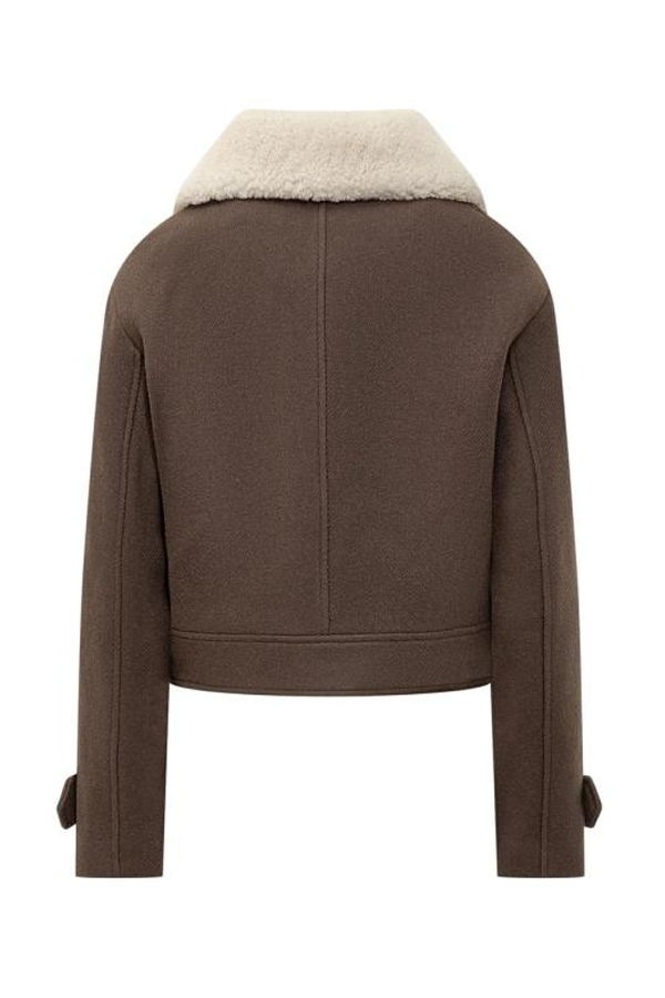 AMI FJK269 WV0049 221 Shearling - Brown