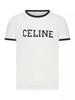 Celine T-Shirt - Washed White Black - Thumbnail 1