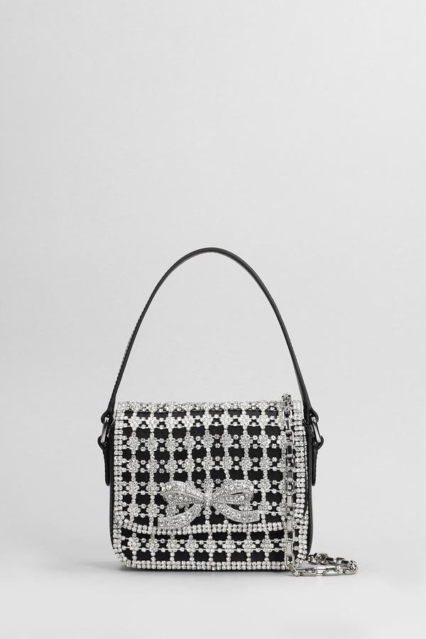self portrait バッグ Pink Satin Floral Crystal Mini Bag – self-portrait-US