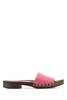 MIU MIU Fuchsia Leather Clogs - Begonia - Thumbnail 1