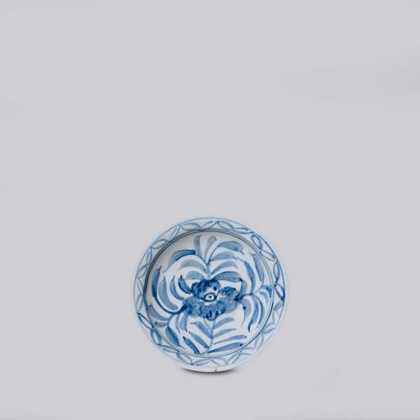 Cobalt Guild Small Blue and White Porcelain Floral Dish