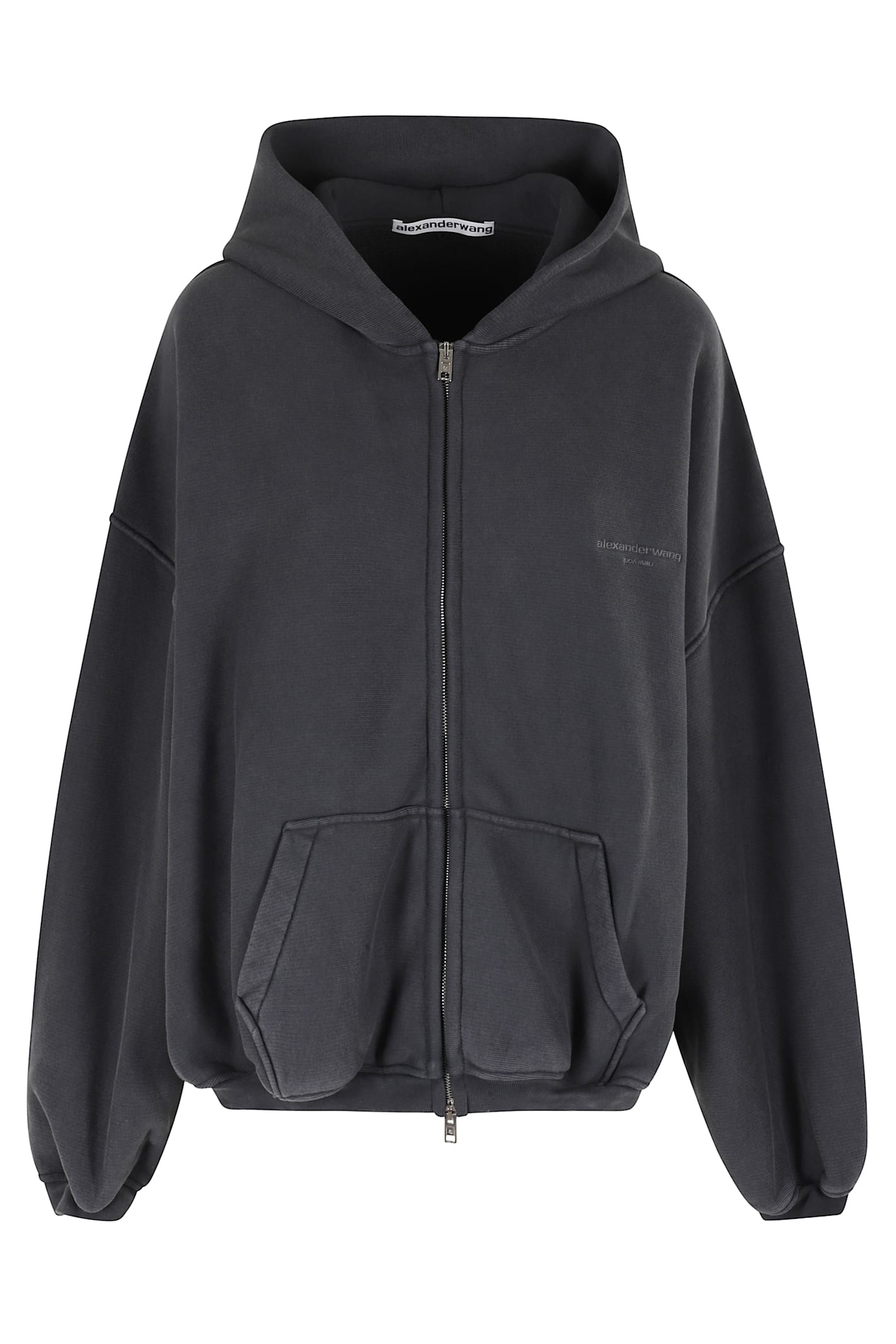 ALEXANDER WANG Zipup Hoodie W Graphic Logo | Garmentory