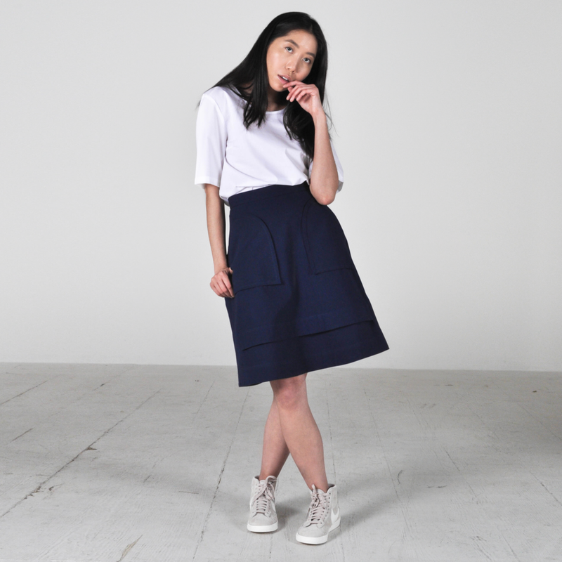 Peter Jensen Back Gathered Skirt