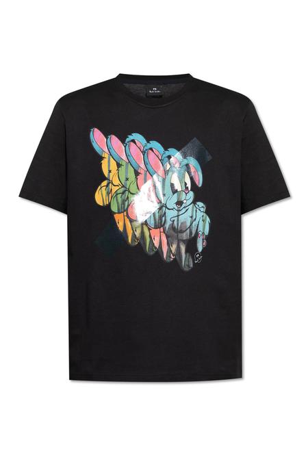 Tシャツ・カットソー Paul Smith SIGNATURE STRIPE T-SHIRT (M1R/306U/H00088_01) Men's Black 'Signature Stripe' Pocket T-Shirt