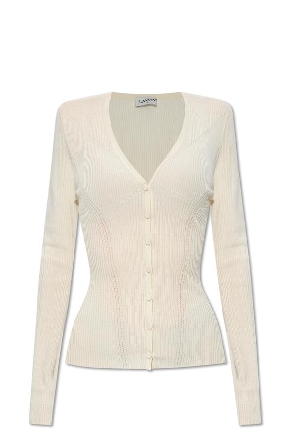 Lanvin Cardigan With Long Sleeves - White
