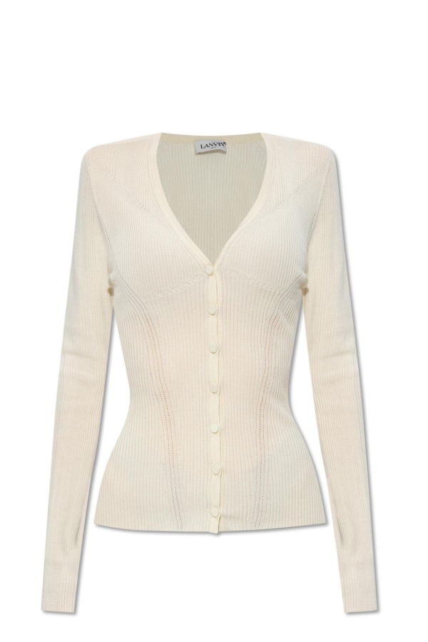 Lanvin Cardigan With Long Sleeves - White