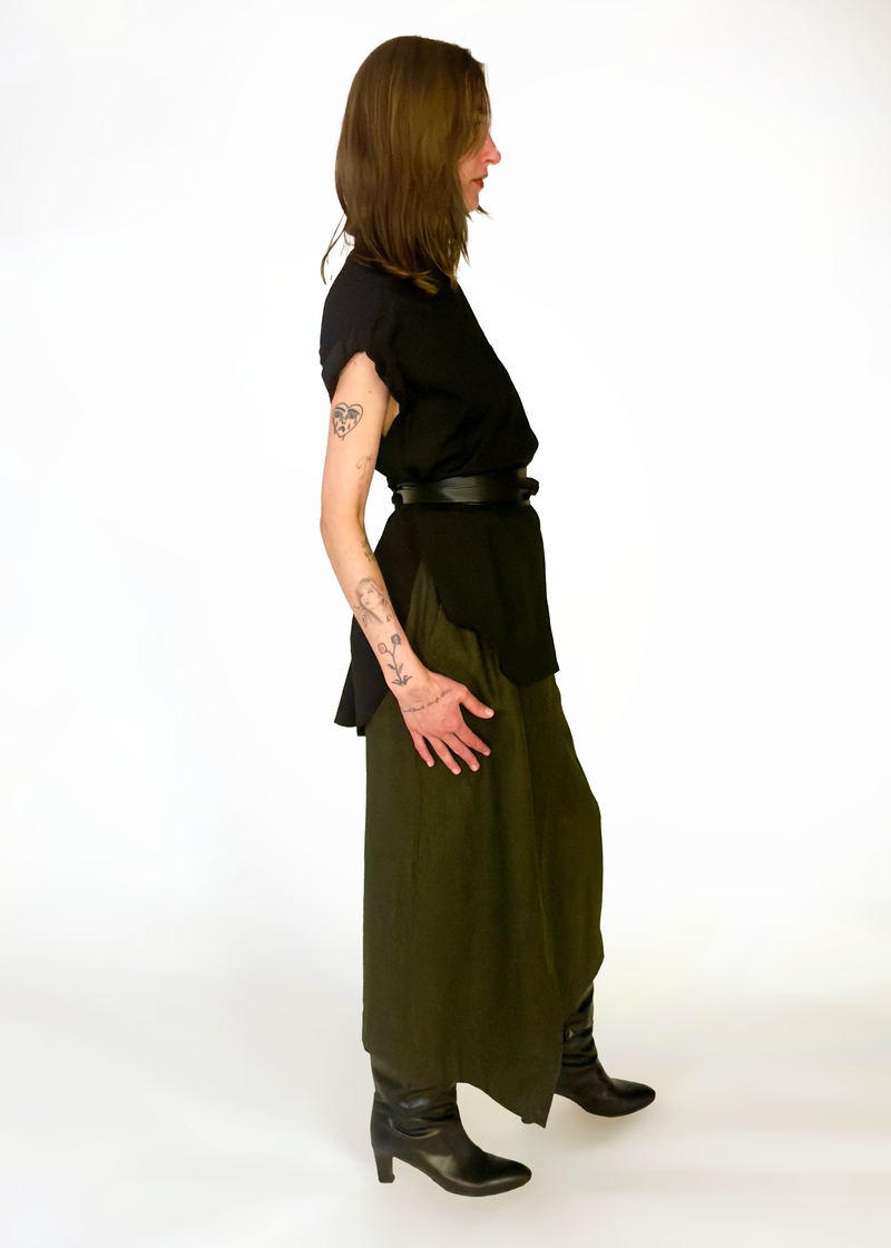 Meg Sleeveless Boyfriend Shirt